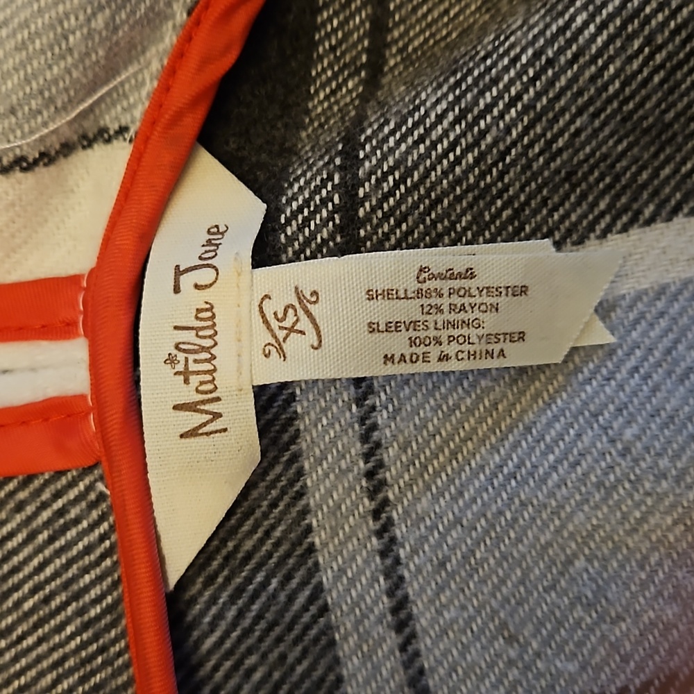 MATILDA JANE | CHECK IT TWICE JACKET | SIZE XS - Picture 5 of 5